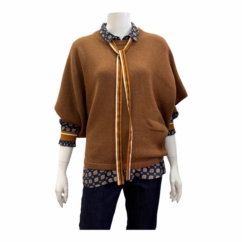 1656 camel Pullover 100% Wolle EMILY VAN DEN BERGH 1656 camel Pullover 100% Wolle EMILY VAN DEN BERGH