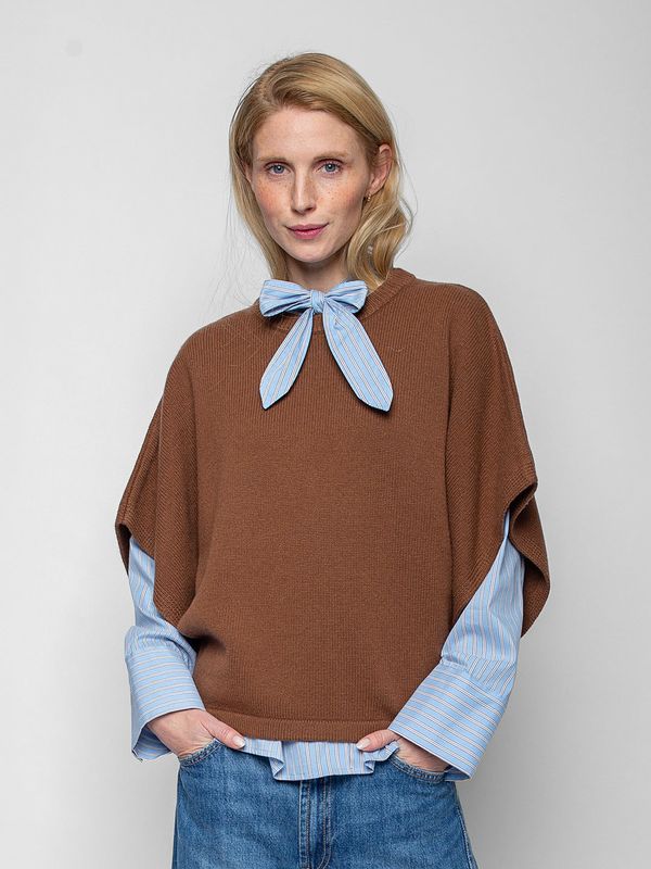 1656 camel Pullover 100% Wolle EMILY VAN DEN BERGH