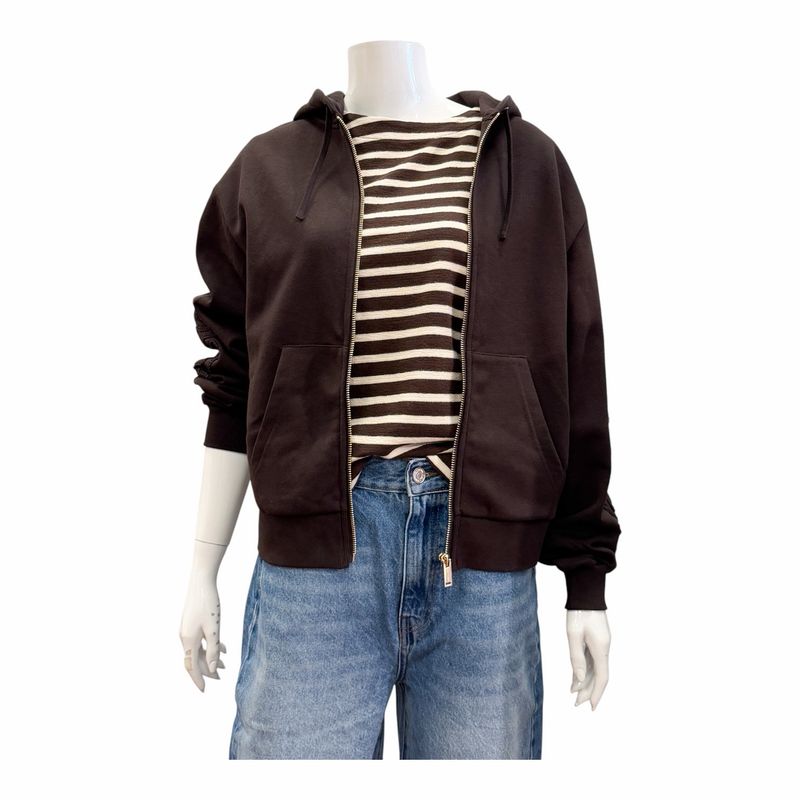 PIZO kuschelige Sweatjacke mit Stickerei coffee RINO&PELLE PIZO kuschelige Sweatjacke mit Stickerei coffee RINO&PELLE