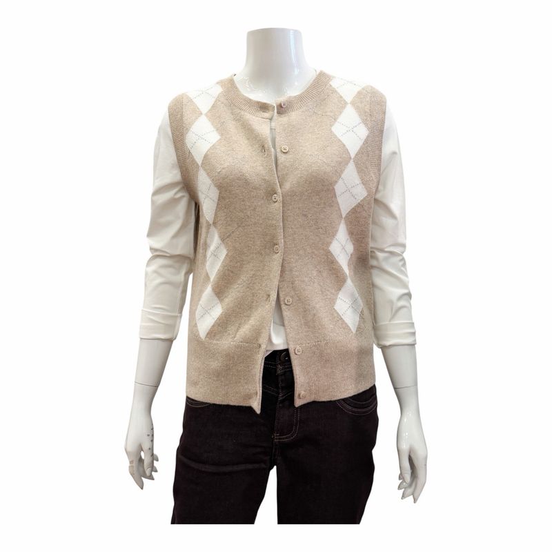 SLK452-9066 Strickgilet mit Rhomben BLOOMINGS Amsterdam SLK452-9066 Strickgilet mit Rhomben BLOOMINGS Amsterdam