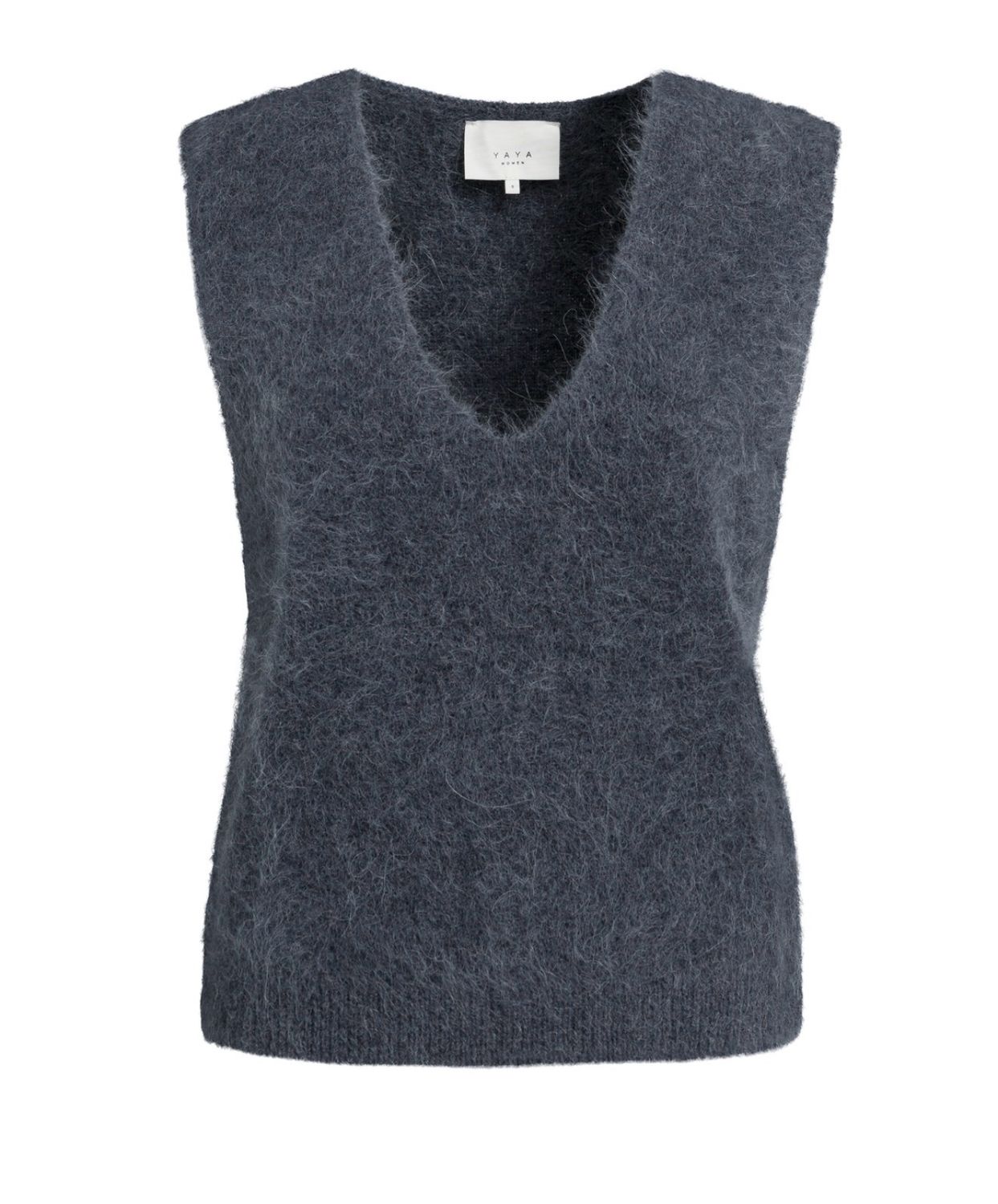 01-000635 Weicher Pullunder mit tiefem V Ausschnitt odyssey grey YAYA 01-000635 Weicher Pullunder mit tiefem V Ausschnitt odyssey grey YAYA