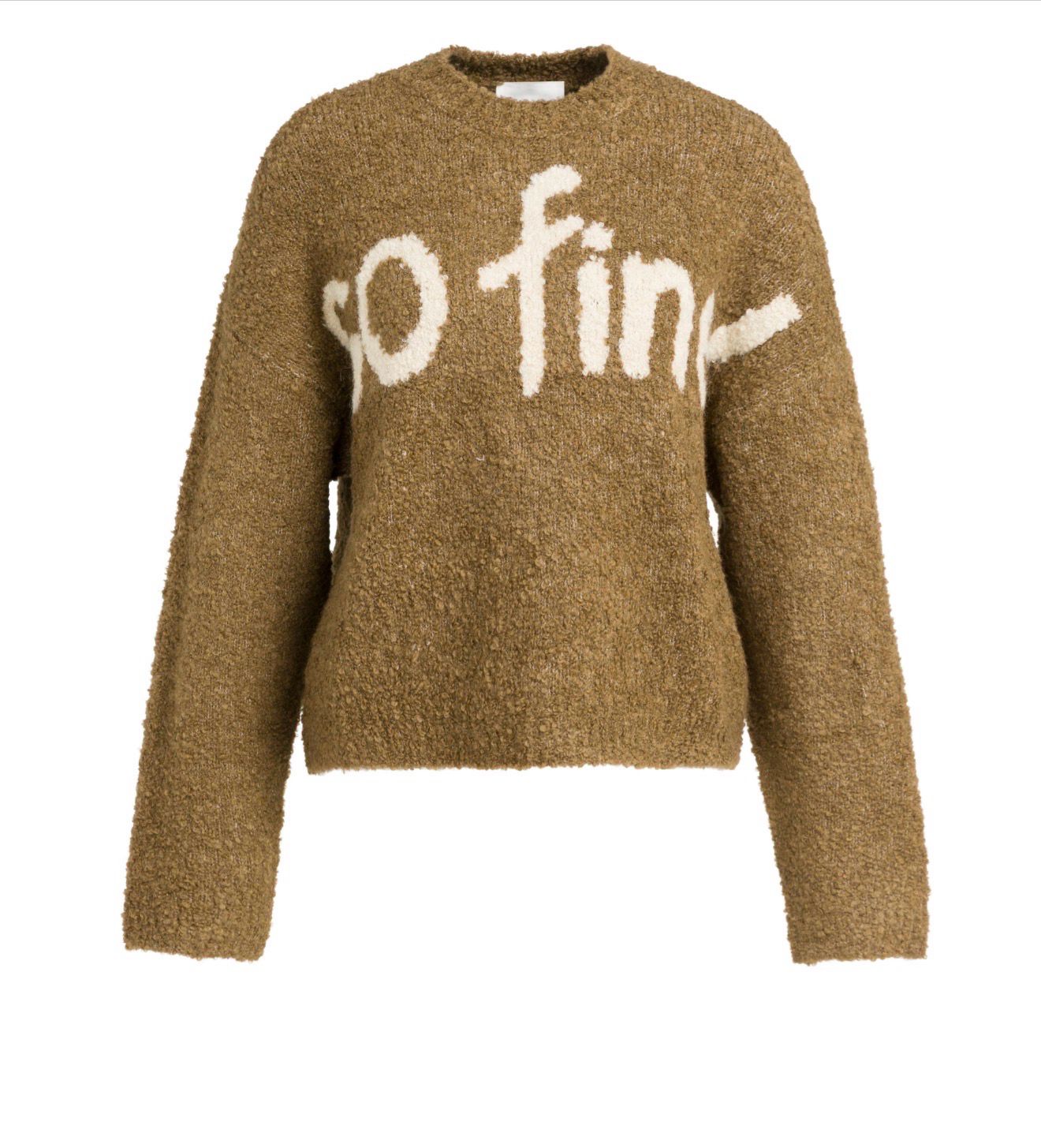 01-000636 Bouclepullover mit Aufschrift otter brown YAYA 01-000636 Bouclepullover mit Aufschrift otter brown YAYA