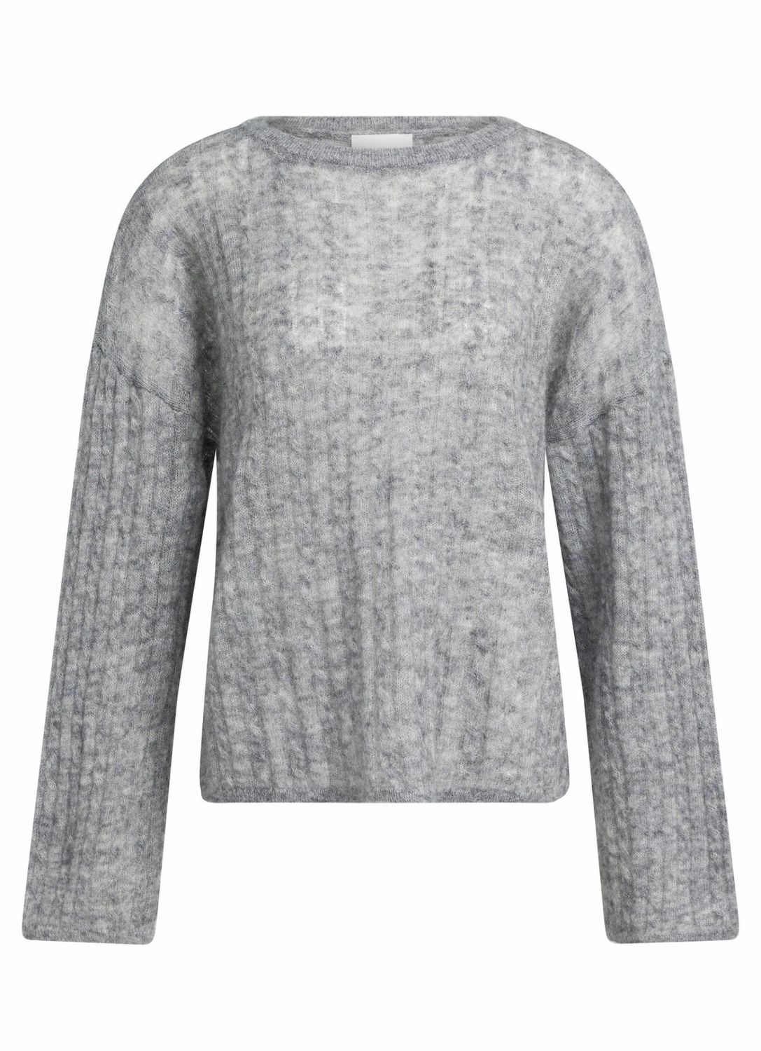 01-000628 Oversize Pullover mit Kashmir medium grey mel. YAYA 01-000628 Oversize Pullover mit Kashmir medium grey mel. YAYA