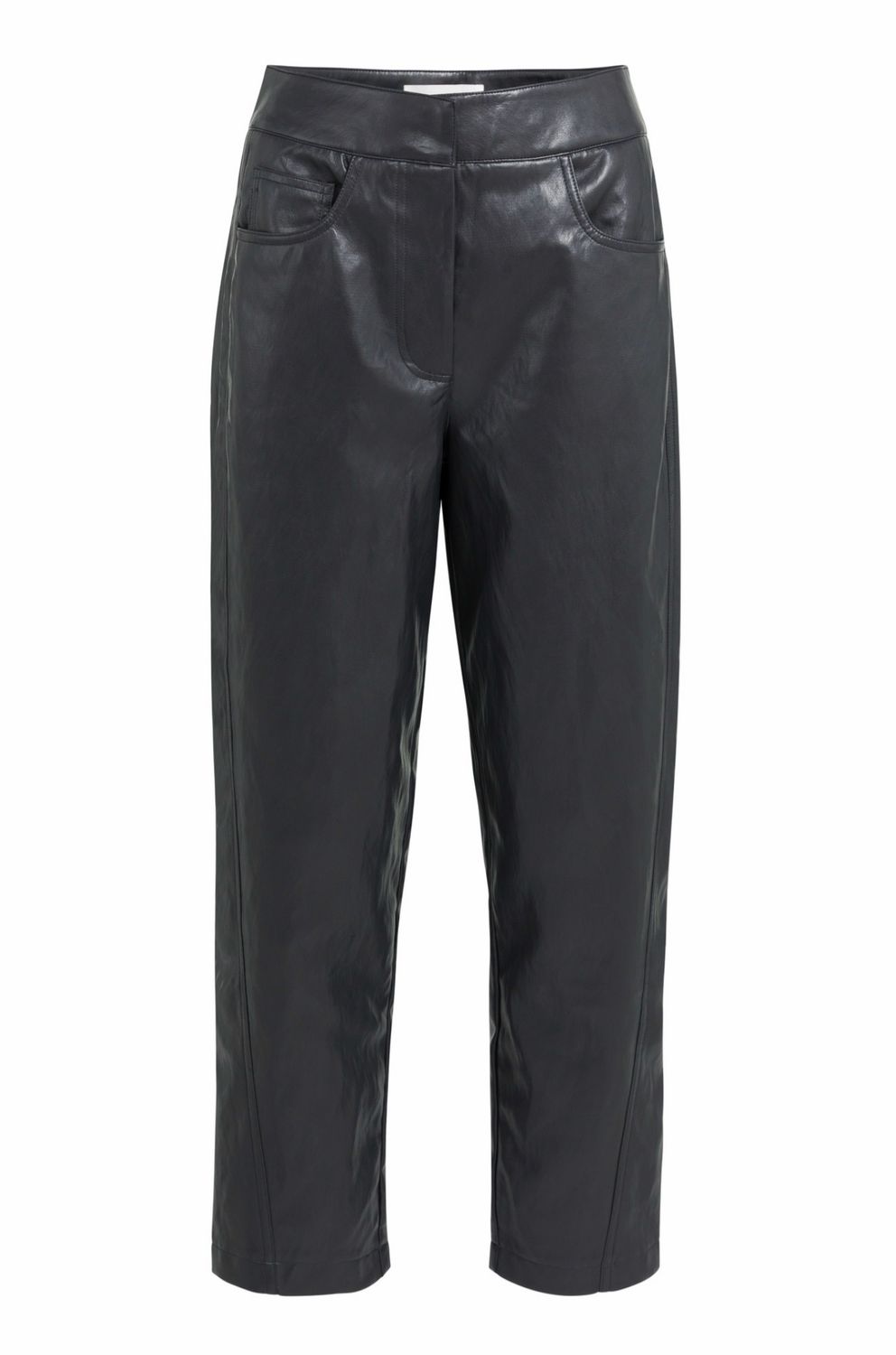 01-309289 Carrot Fit-Hose aus Lederimitat grau schwarz YAYA 01-309289 Carrot Fit-Hose aus Lederimitat grau schwarz YAYA