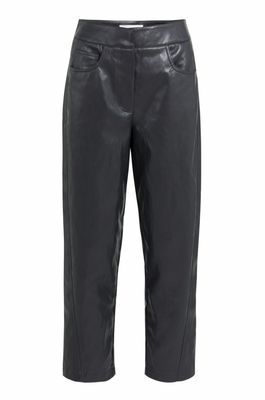 01-309289 Carrot Fit-Hose aus Lederimitat grau schwarz YAYA 01-309289 Carrot Fit-Hose aus Lederimitat grau schwarz YAYA