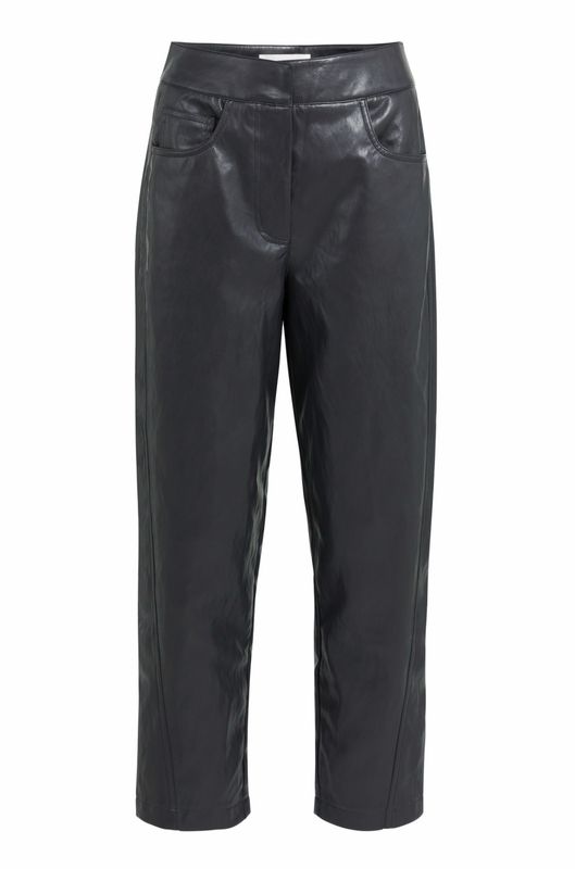 01-309289 Carrot Fit-Hose aus Lederimitat grau schwarz YAYA 01-309289 Carrot Fit-Hose aus Lederimitat grau schwarz YAYA