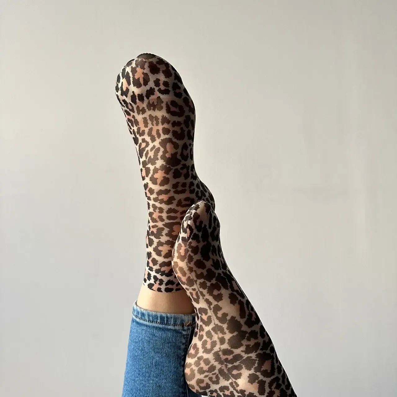 Leo Socke beige black