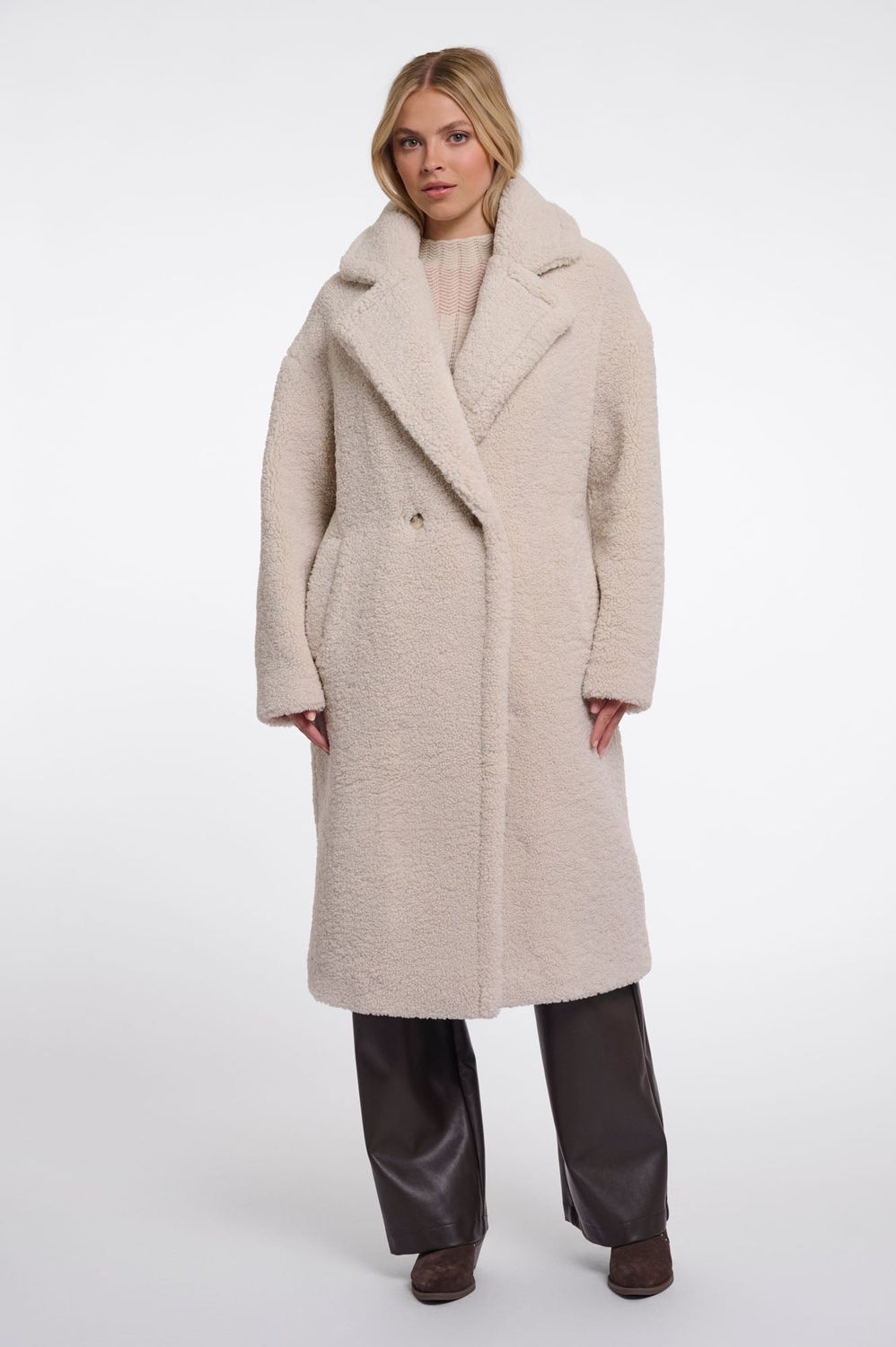 ELICIA kuscheliger Teddymantel birch RINO&PELLE
