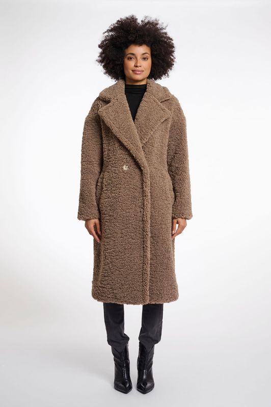 ELICIA kuscheliger Teddymantel toffee RINO&PELLE ELICIA kuscheliger Teddymantel toffee RINO&PELLE