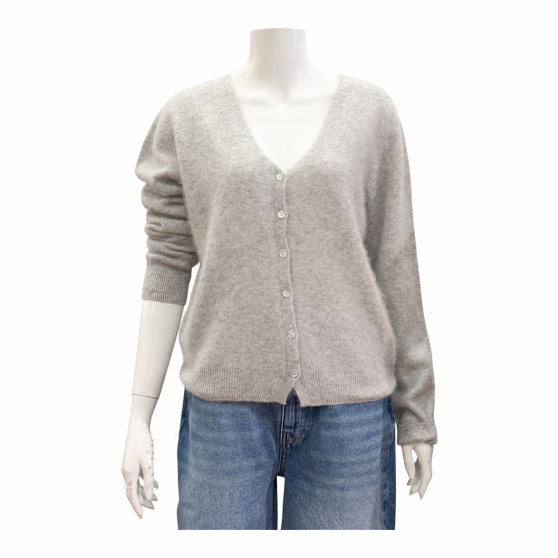 LJ6535 Cardigan mir Seide und Cashmere light grey ORICE LJ6535 Cardigan mir Seide und Cashmere light grey ORICE