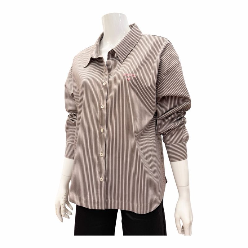 9084-158930 -780 Stripe Bluse chocolate weiß EMILY VAN DEN BERGH 9084-158930 -780 Stripe Bluse chocolate weiß EMILY VAN DEN BERGH