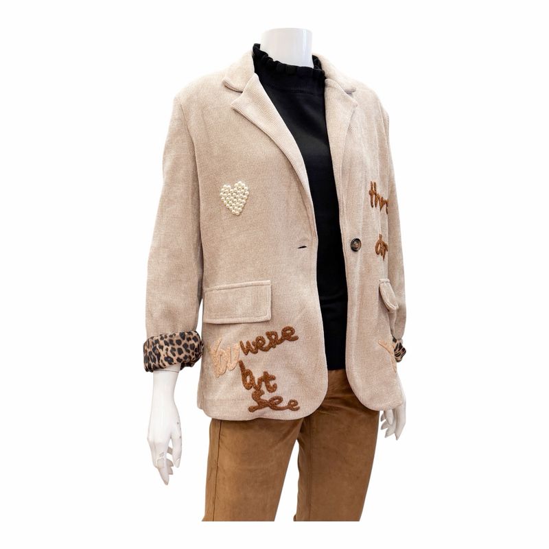 2024 Cordblazer mit Patches beige ZWILLINGSHERZ 2024 Cordblazer mit Patches beige ZWILLINGSHERZ