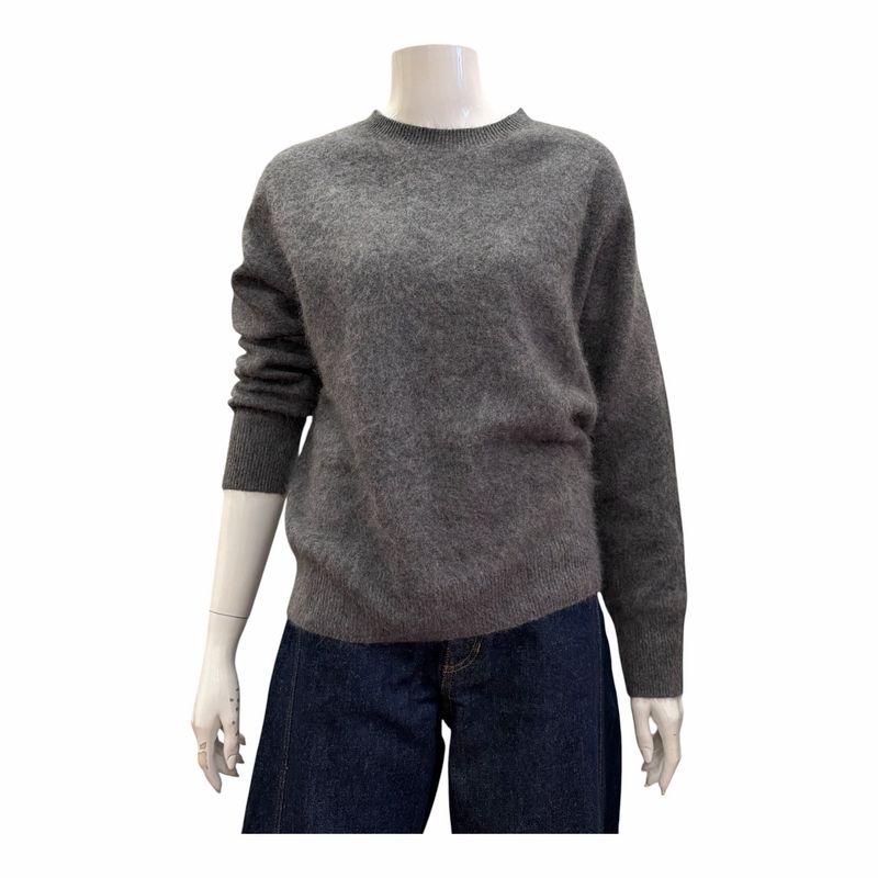 LJ6531 Pullover mir Seide und Cashmere dark grey ORICE