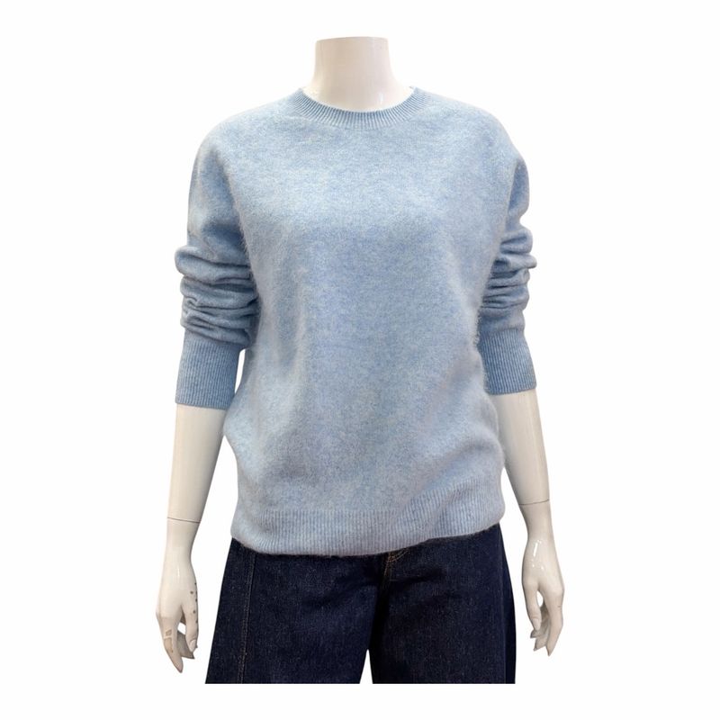 LJ6531 Pullover mir Seide und Cashmere bleu ORICE