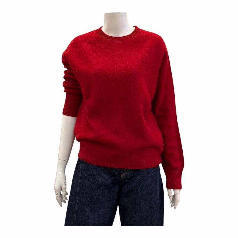 LJ6531 Pullover mir Seide und Cashmere red ORICE