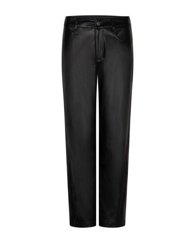 SRB5079 CAITLINA Faux leather black RED BUTTON - fällt normal aus