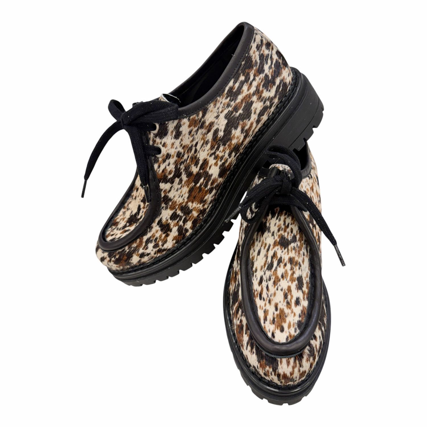 Wallabee Lederschuh Kuhmuster KMB Wallabee Lederschuh Kuhmuster KMB