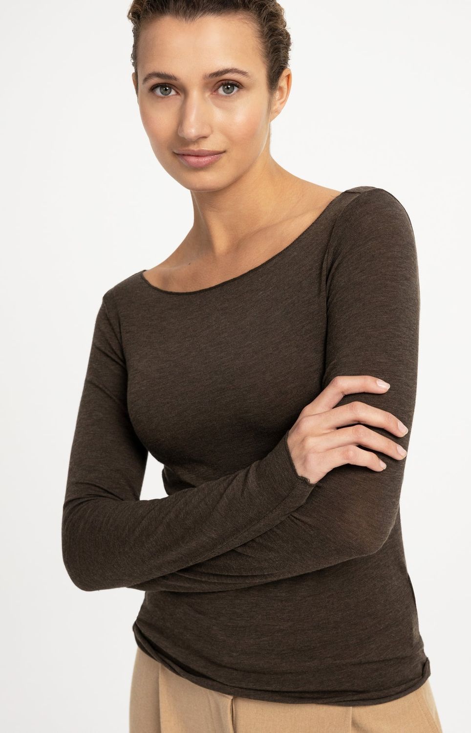 01-709439 Unterziehshirt slate black brown YAYA 01-709439 Unterziehshirt slate black brown YAYA