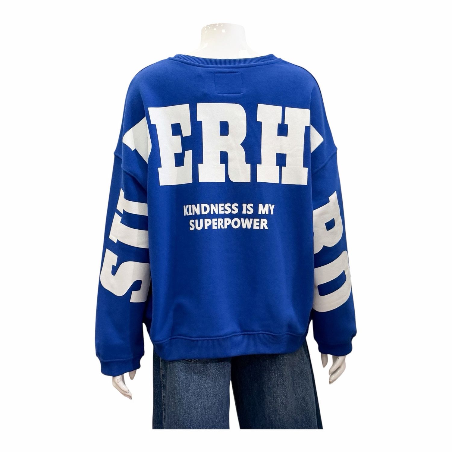 51899 Oversize Sweater kobalt weiß THE SHIRT PROJECT 51899 Oversize Sweater kobalt weiß THE SHIRT PROJECT