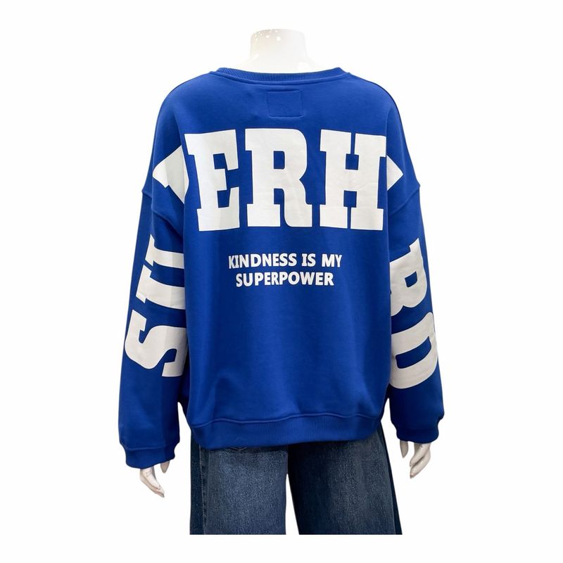 51899 Oversize Sweater kobalt weiß THE SHIRT PROJECT 51899 Oversize Sweater kobalt weiß THE SHIRT PROJECT