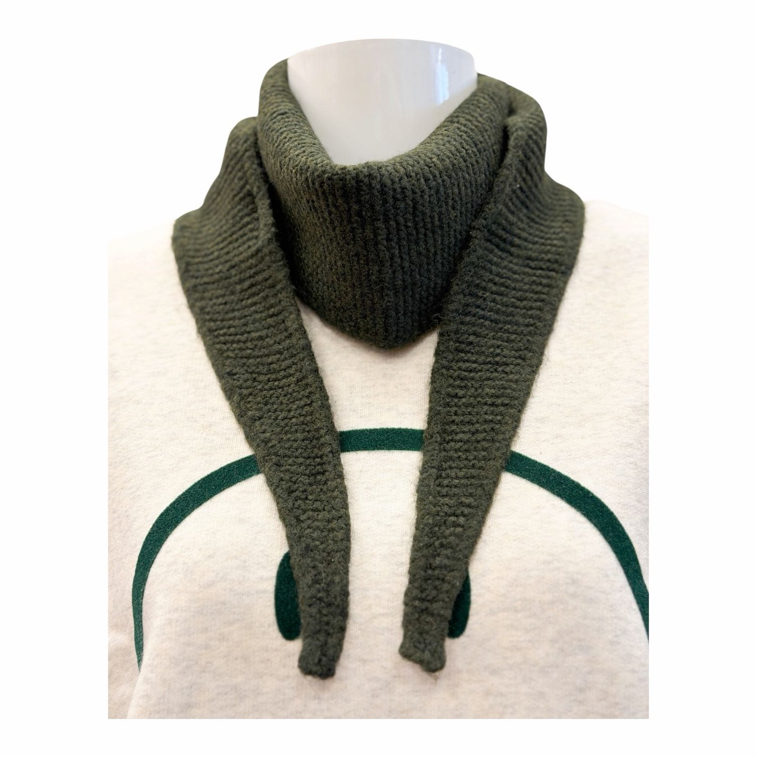 41268 kleiner 3 Eck Strickschal oliv ZWILLINGSHERZ 41268 kleiner 3 Eck Strickschal oliv ZWILLINGSHERZ