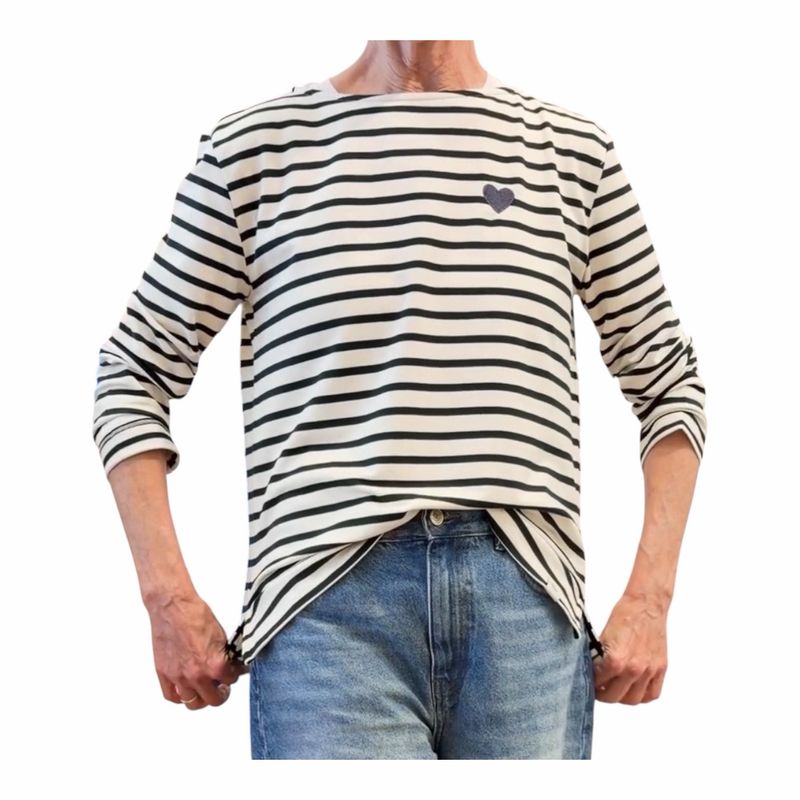 51977 Ringelshirt mit U-Boot Ausschnitt pine green THE SHIRT PROJECT 51977 Ringelshirt mit U-Boot Ausschnitt pine green THE SHIRT PROJECT