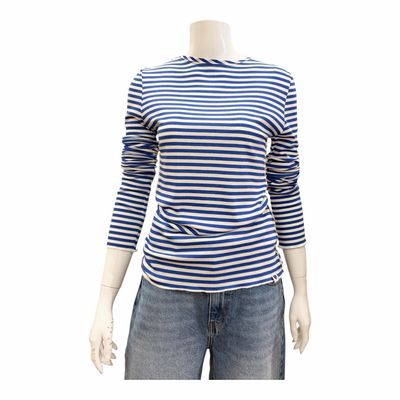 51928 Turtekneck Unterziehshirt offwhite bright blue THE SHIRT PROJECT