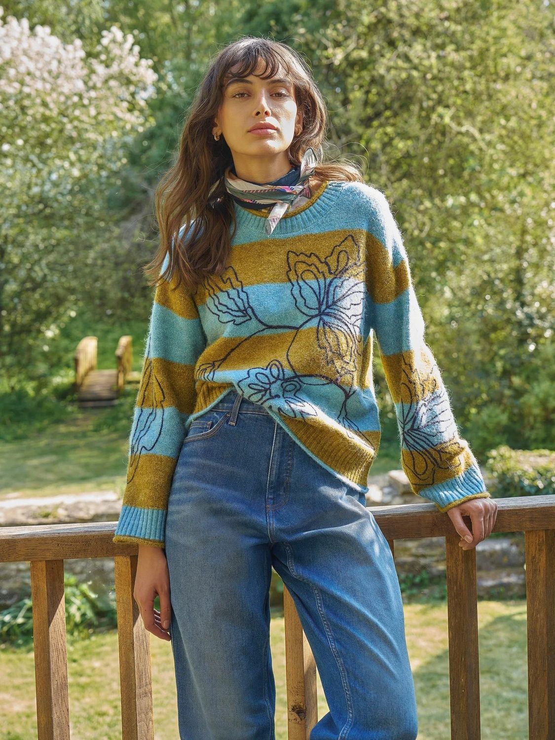 EMMA bestickter Streifenpullover WHITE STUFF EMMA bestickter Streifenpullover WHITE STUFF