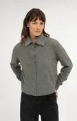 01-010185 Cardigan mit Wechselkragen grey melange YAYA 01-010185 Cardigan mit Wechselkragen grey melange YAYA