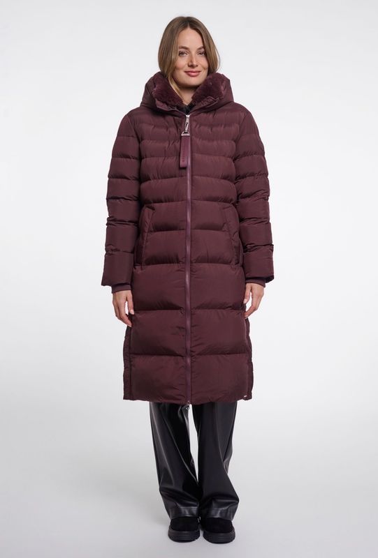 HUDSON wattierter Wintermanten burgund RINO&PELLE