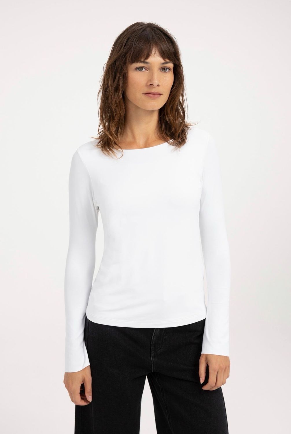 01-709437 Jerseyshirt mit ausgestellten Ärmeln pure white YAYA 01-709437 Jerseyshirt mit ausgestellten Ärmeln pure white YAYA