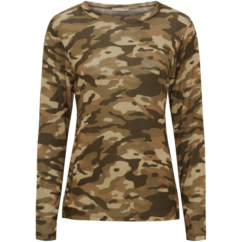 7914 ELISSA dünnes Unterziehshirt camouflage brown MARTHA DU CHATEAU 7914 ELISSA dünnes Unterziehshirt camouflage brown MARTHA DU CHATEAU