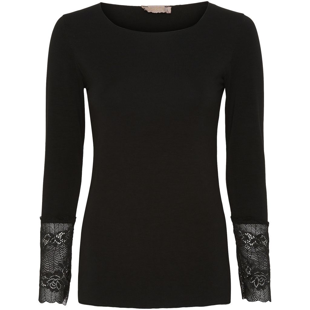 11297 black Unterziehshirt mit Spitzenmanschette MARTA DU CHATEAU 11297 black Unterziehshirt mit Spitzenmanschette MARTA DU CHATEAU