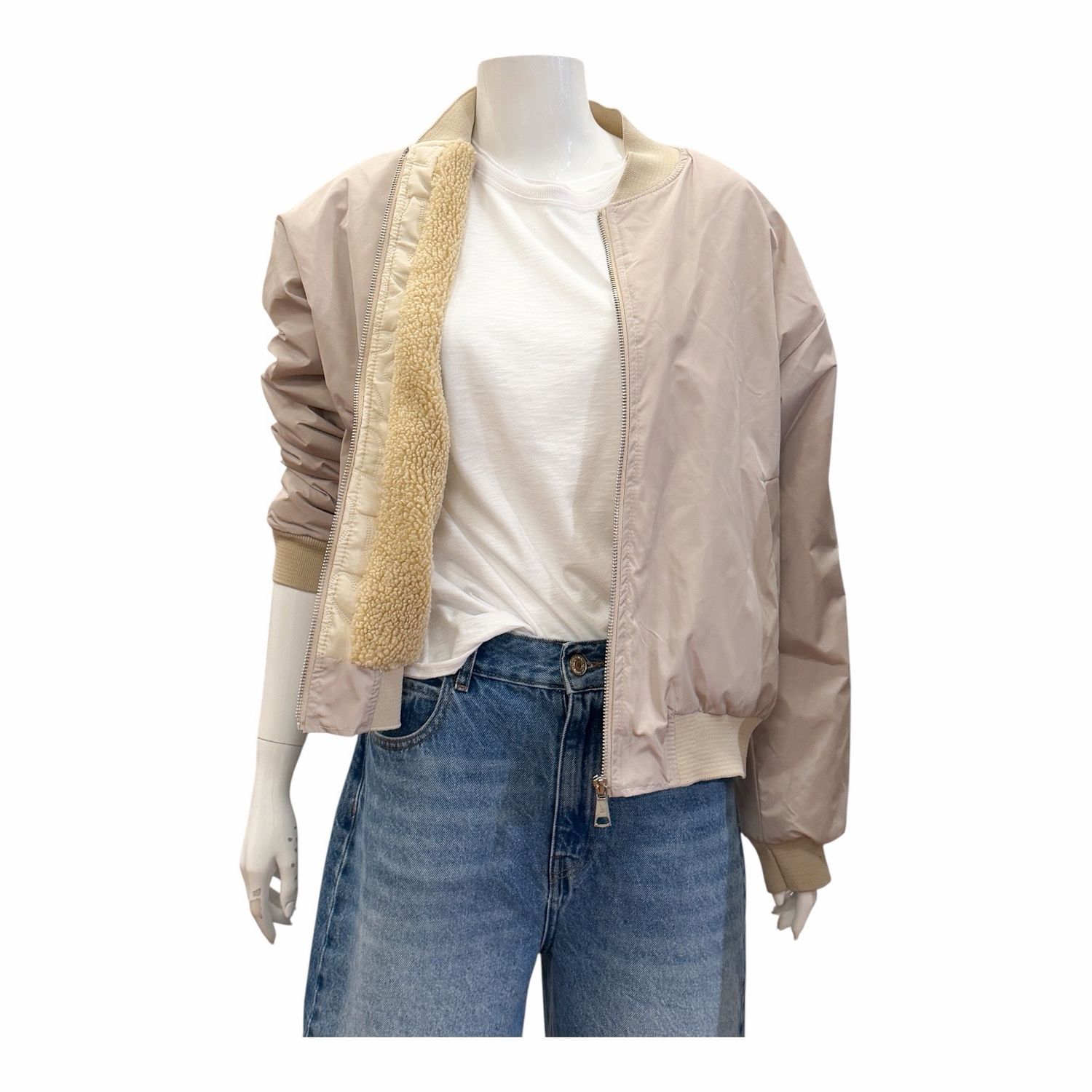 4333 Blouson mit Teddyfutter stein BODY TOUCH 4333 Blouson mit Teddyfutter stein BODY TOUCH