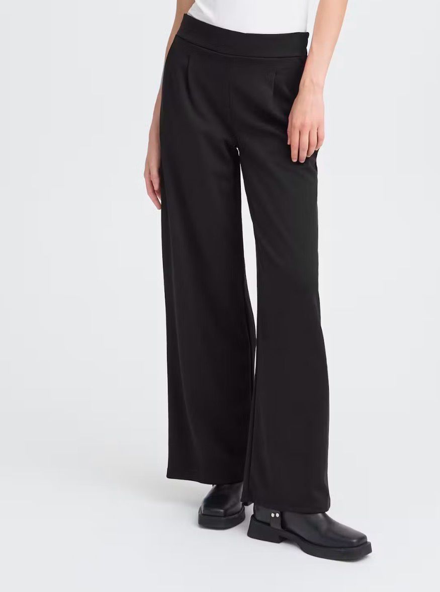 20118337 IHKATE Jerseypant black ICHI 20118337 IHKATE Jerseypant black ICHI
