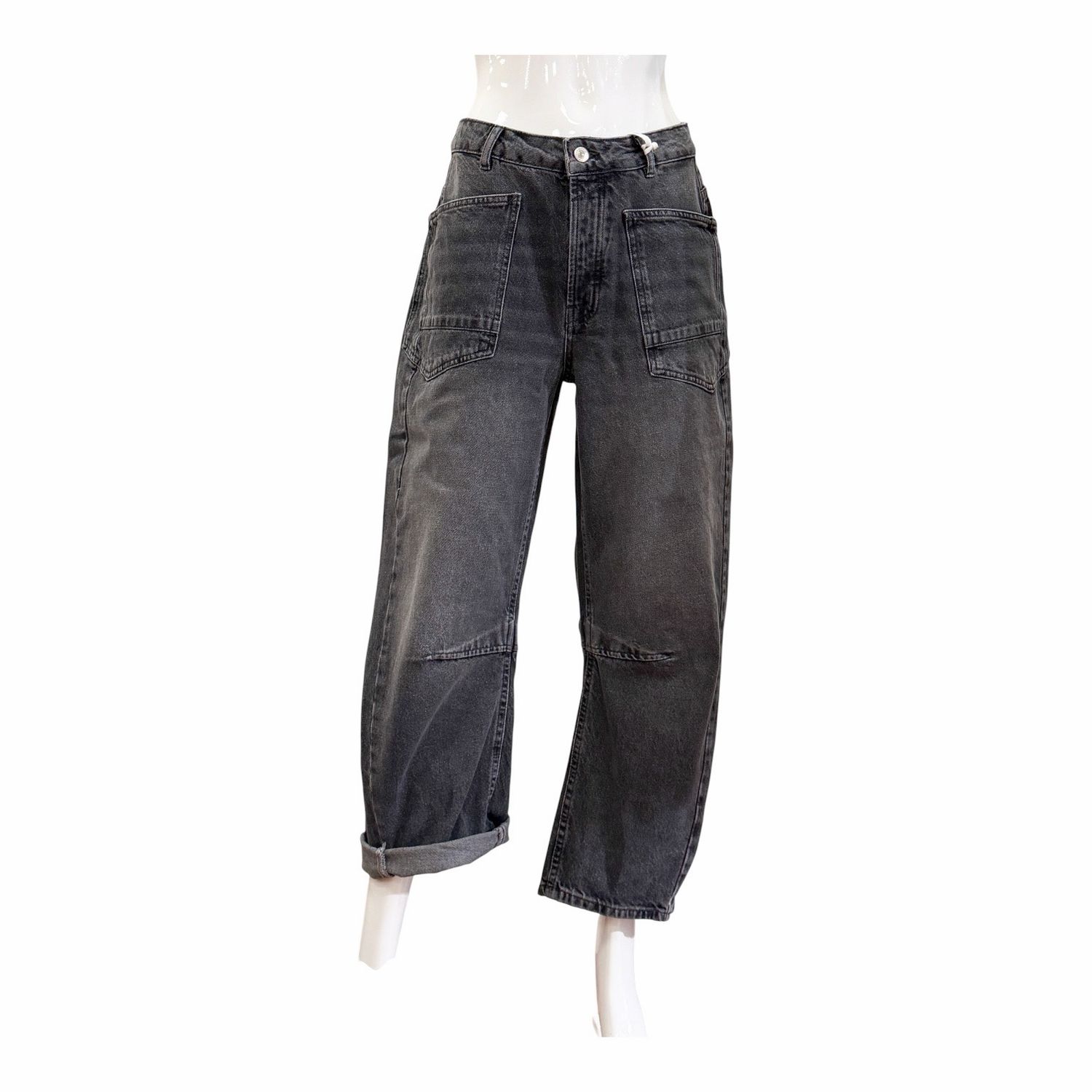 51767 Absolut coole Barrel Jeans grey denim THE SHIRT PROJECT 51767 Absolut coole Barrel Jeans grey denim THE SHIRT PROJECT