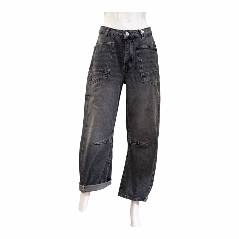 51767 Absolut coole Barrel Jeans grey denim THE SHIRT PROJECT