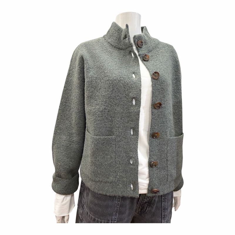 446727 MARGOT Cardigan dark green basil WHITE STUFF - ohne Wolle 446727 MARGOT Cardigan dark green basil WHITE STUFF - ohne Wolle