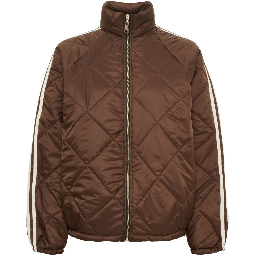 26703 Steppjacke brown mit Ärmelstreifen brown MARTA DU CHATEAU 26703 Steppjacke brown mit Ärmelstreifen brown MARTA DU CHATEAU