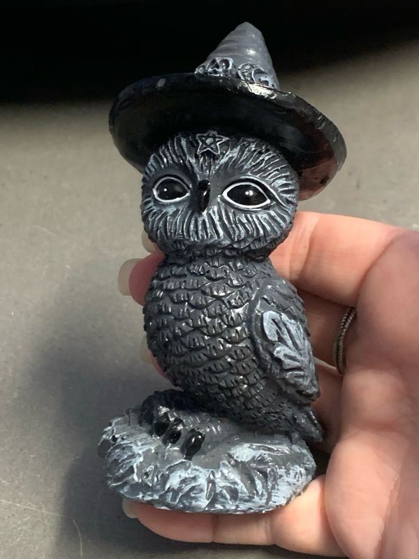 OWLOCEN OWL WITCHY FIGURINE - 10cm