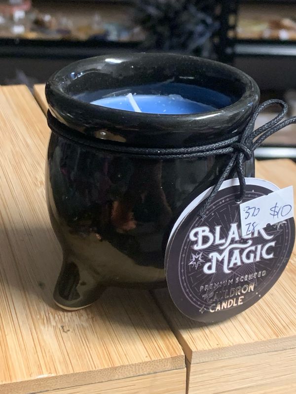BLACK MAGIC PROTECTION - BLACK OPIUM &amp; MYRRH CAULDRON CANDLE - 100g Wax