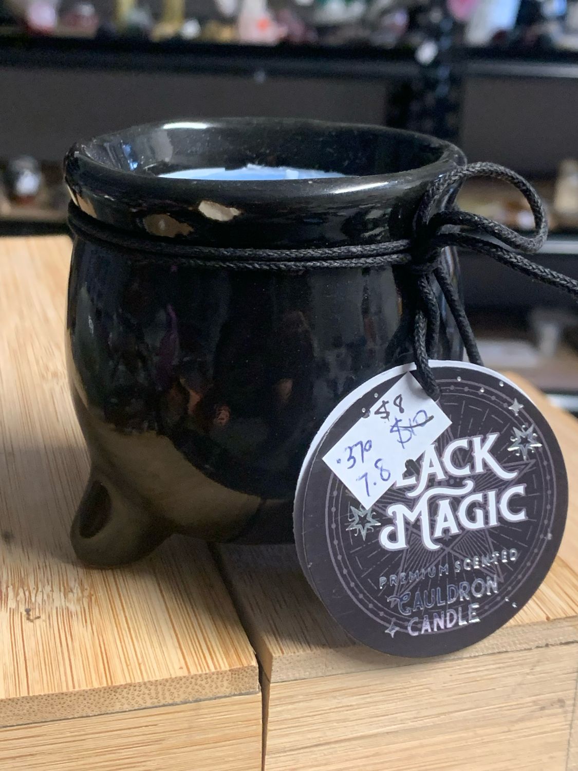BLACK MAGIC PROTECTION - BLACK OPIUM &amp; MYRRH CAULDRON CANDLE - 100g Wax