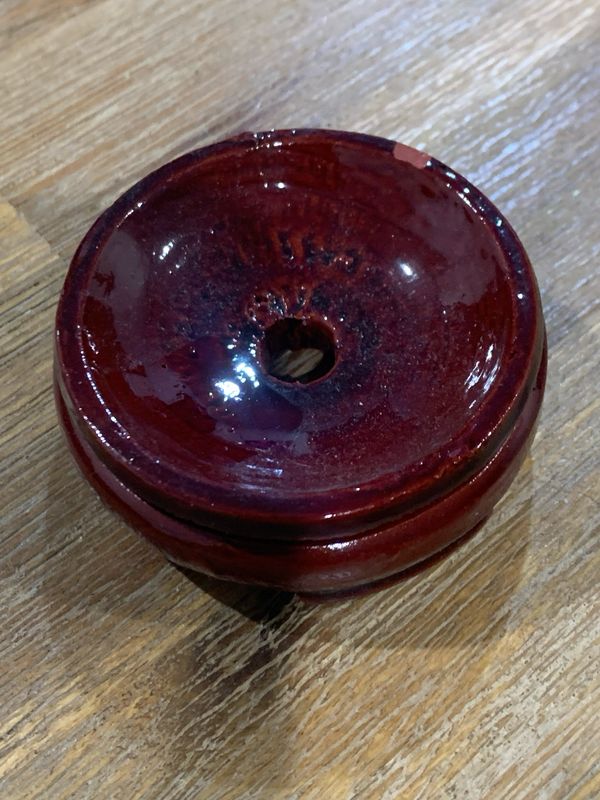 LARGE WOODEN SPHERE HOLDER/STAND 6.5cm