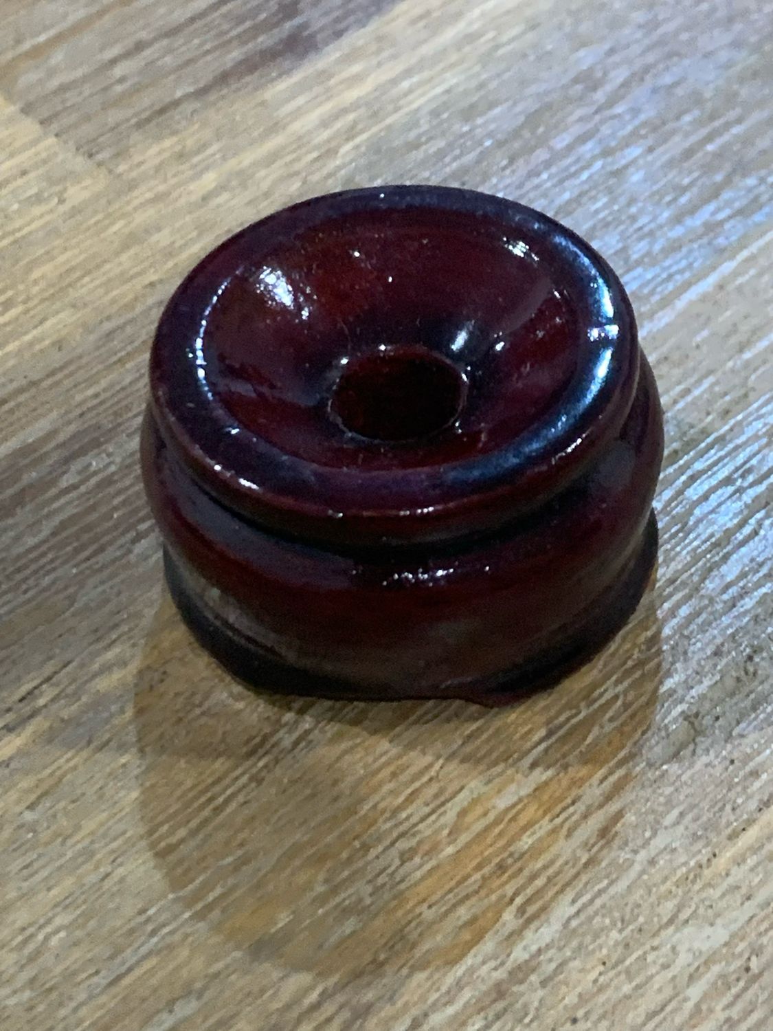 MEDIUM WOODEN SPHERE HOLDER/STAND 4.2cm