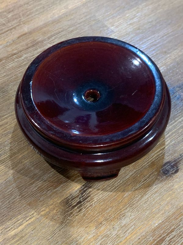 EXTRA LARGE WOODEN SPHERE HOLDER/STAND - 10cm