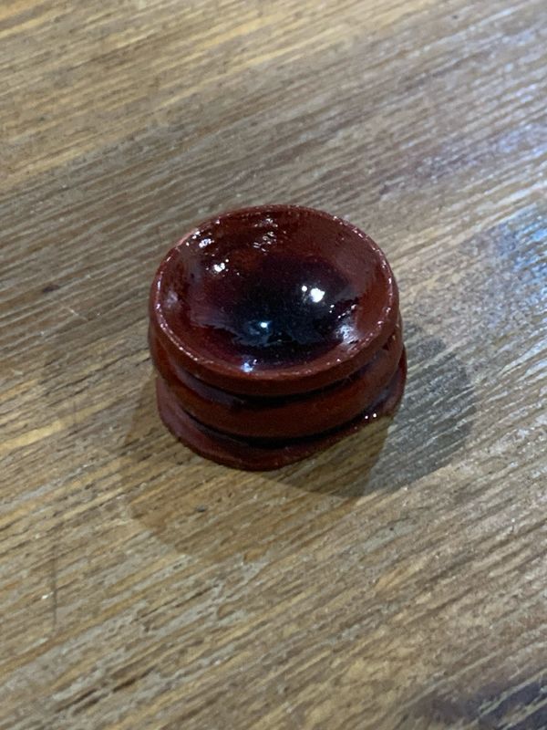 EXTRA SMALL WOODEN SPHERE HOLDER/STAND 2.4cm