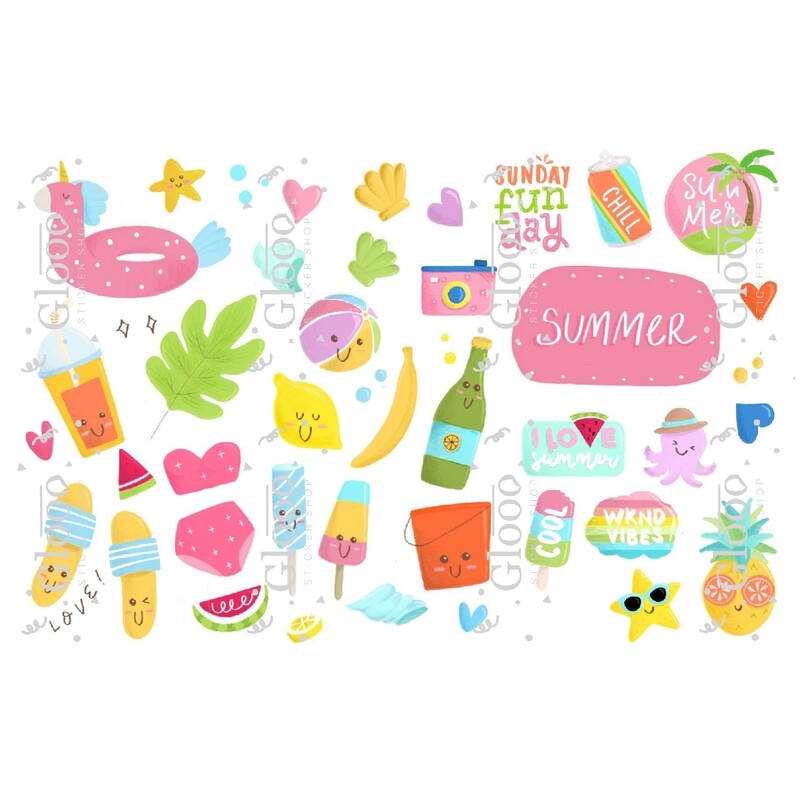Summer Party Sticker