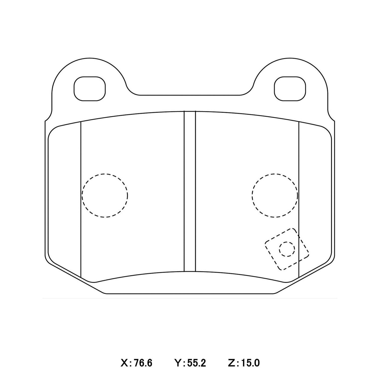 Mitsubishi Evo / WRX Sti / Nissan GTR BREMBO - REAR - WINMAX W6.5 Brake Pads