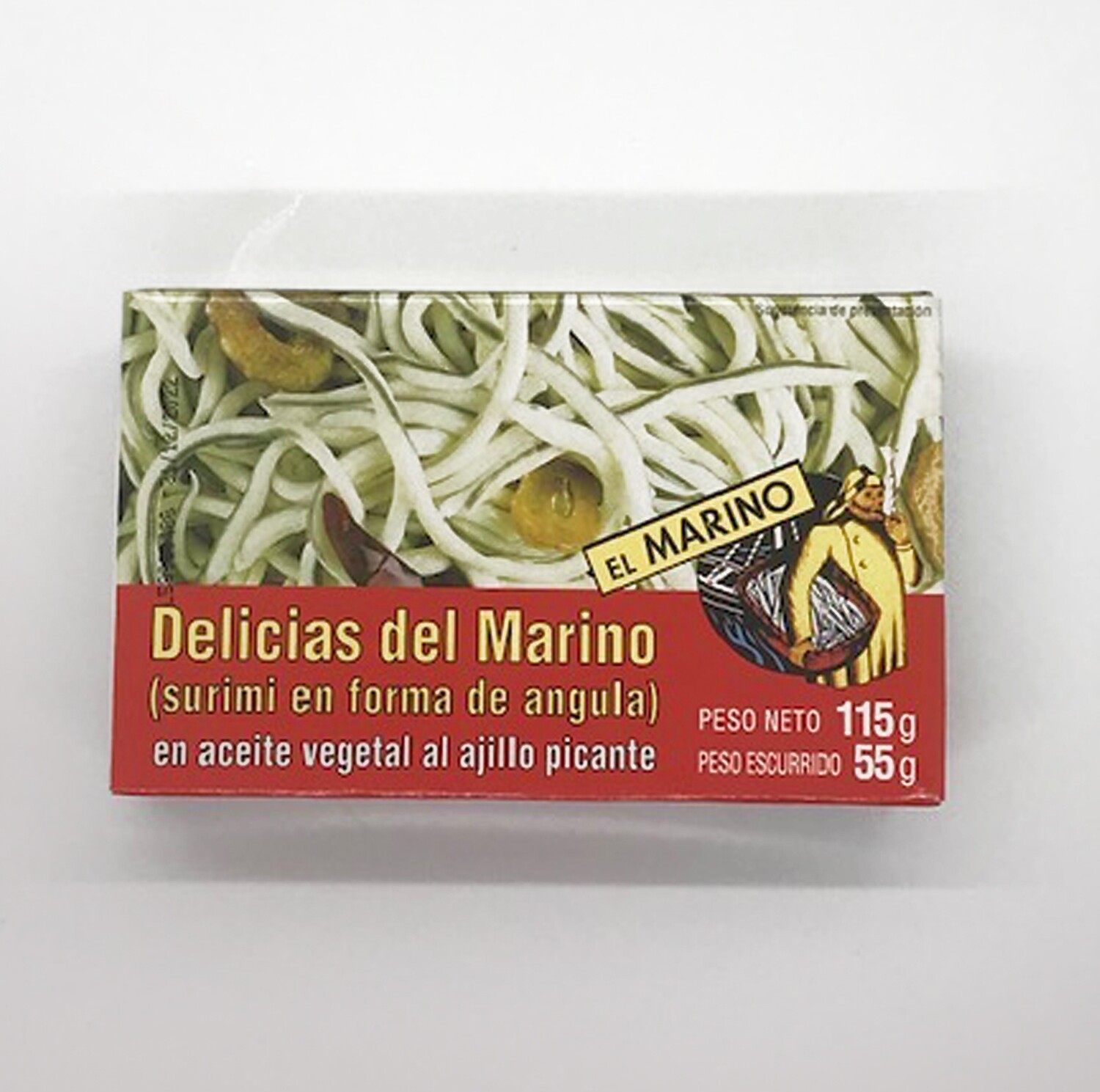 EL MARINO, surimi elver shaped in oil (115 g)