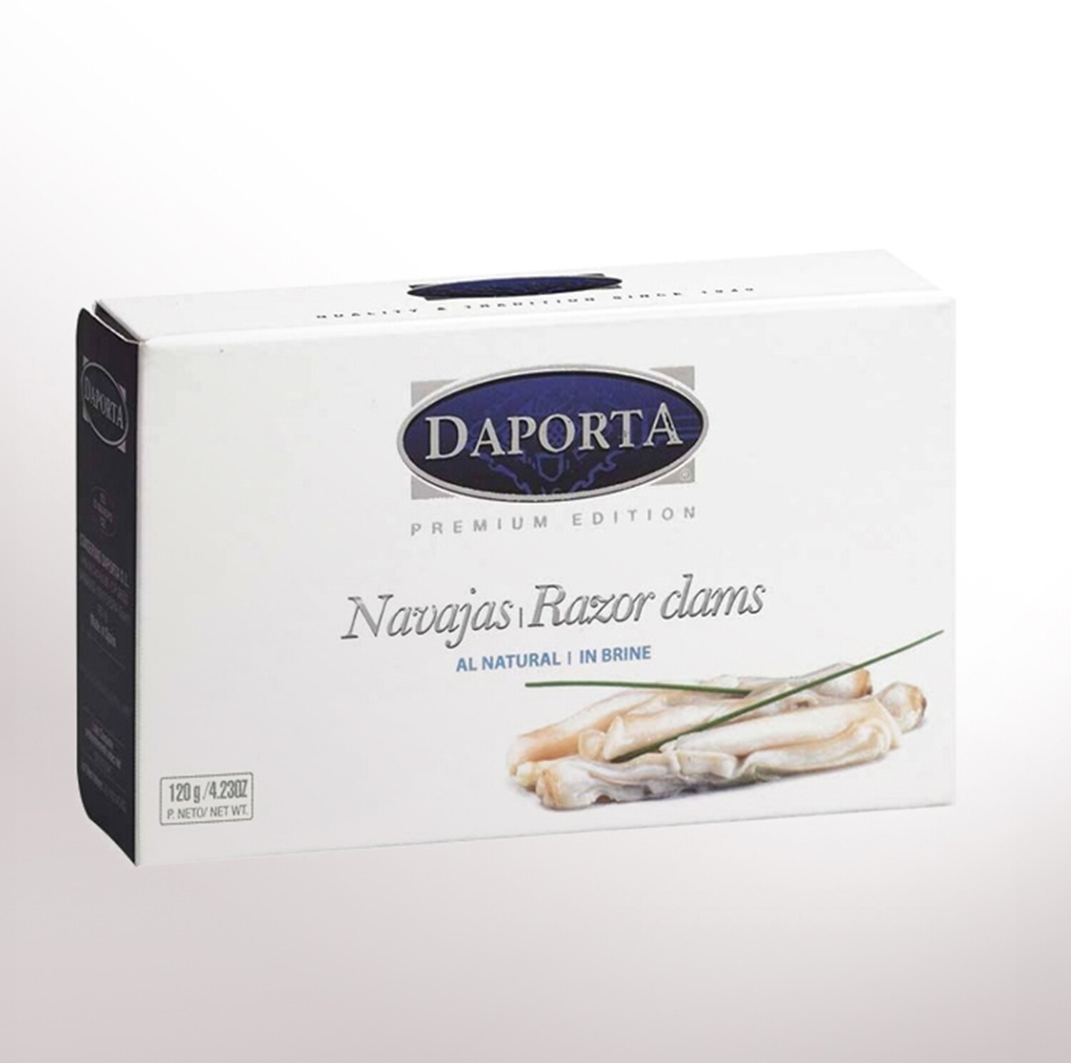 DAPORTA GALICIA, 5-6 razor clams pieces in brine (125 g) DAPORTA GALICIA, 5-6 razor clams pieces in brine (125 g)